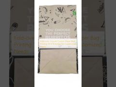 Fold-over Closure Custom Paper Bag Printing 10 X 10 Inches for Customized Needs