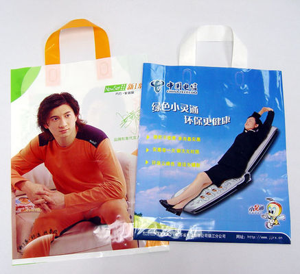 LDPE Loop Handle / Plastic Shopping Carrier Bags Regenerative