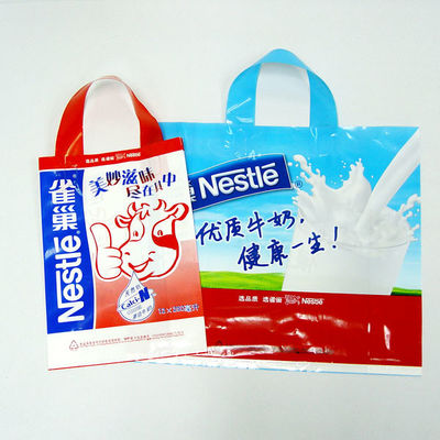 LDPE Loop Handle / Plastic Shopping Carrier Bags Regenerative