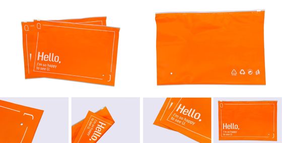 CPE Custom Plastic Zip Bags Tearproof Environmentally Friendly Materials