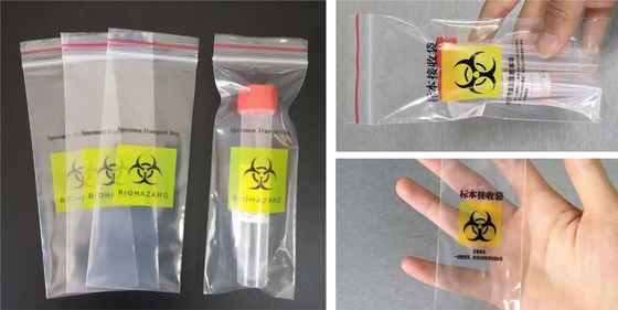 Shockproof Plastic Zipper Bag Moisture Proof LDPE Printing Lock Pocket