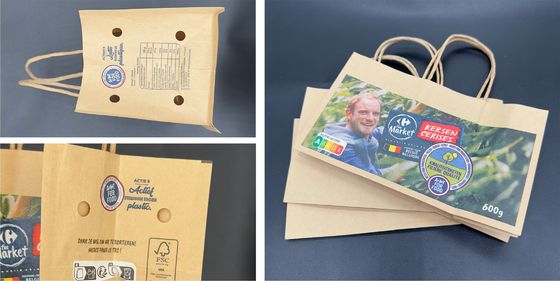 Recycled Packaging Paper Poly Bag Regenerative Eco Friendly Material