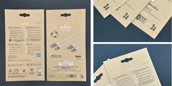 Degradable Paper Plastic Composite Bag Recyclable Printing Patterns