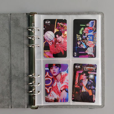 Bandage Card Holder Album Book Dustproof Wind Gradient Pu Cover
