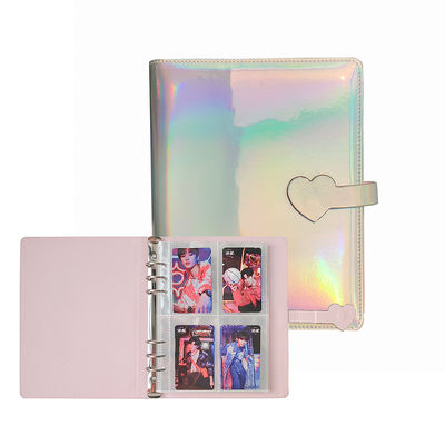 Viscose Pu Leather Card Collection Binder Macaron Flashy Laser