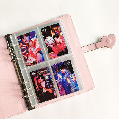 Viscose Pu Leather Card Collection Binder Macaron Flashy Laser