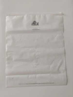 CPE / HDPE Plastic Zipper Bag Embossed Customized Size Accepted