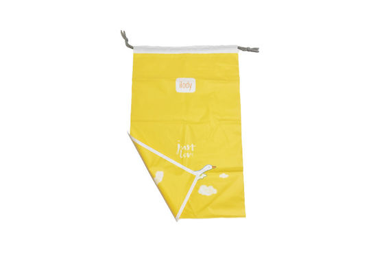 CPE Custom Plastic Drawstring Bags Printing Environmental Protection