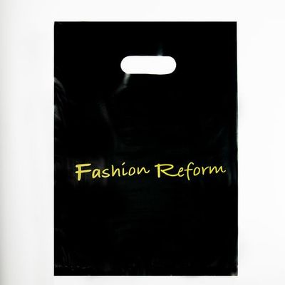 HDPE Custom Printed Die Cut Handle Bags Regenerative Plastic