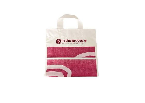 CPE Plastic Carrier Bags Biodegradable Reusable Patch Handle Plastic Bags