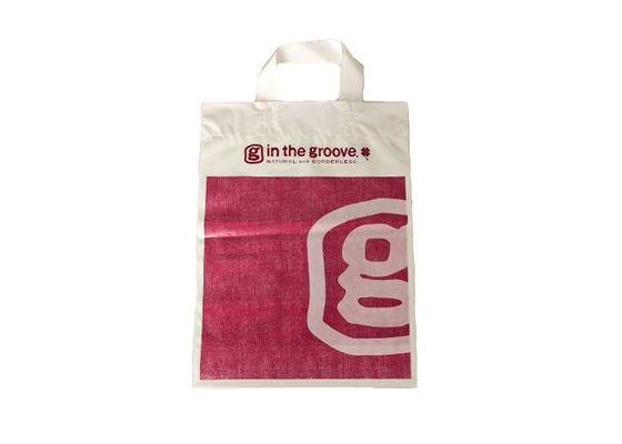CPE Plastic Carrier Bags Biodegradable Reusable Patch Handle Plastic Bags