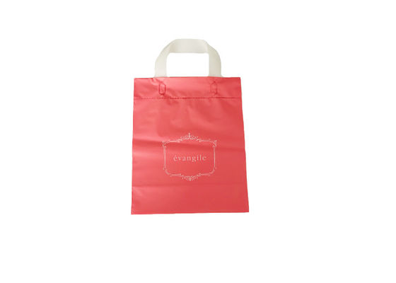 Smooth LDPE Custom Plastic Handle Bags Recyclable And Reusable
