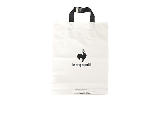 Custom Loop Plastic Handle Bags HDPE Environmental Friendly Handbag