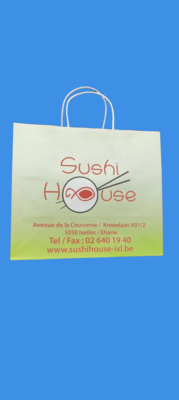 Pure paper packaging bag without plastic components