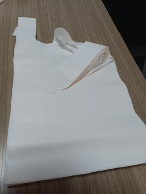 Ev Komposta edilebilir Biyodegradable Plastik Mağaza Torbaları Şeffaf Eko Dostu Alışveriş Torbası